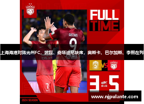 上海海港对阵光州FC，武磊、奇塔迪尼缺席，奥斯卡、巴尔加斯、李熙在列
